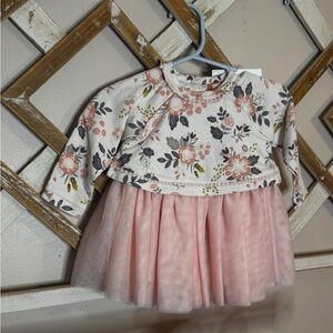 Giovani’s Closet Floral Dress with Pink Accents